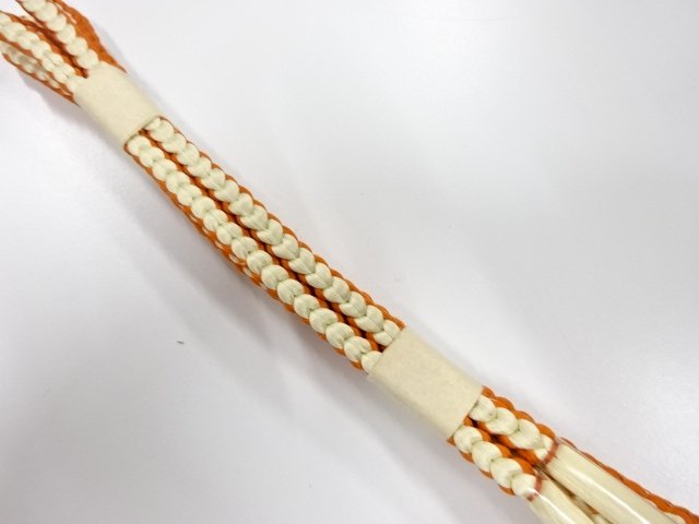 JAPANESE KIMONO / UNUSED HAND-TIED OBIJIME